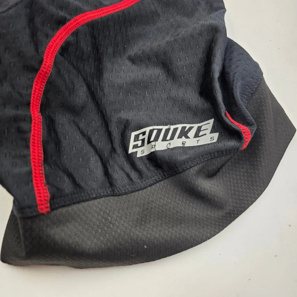Souke Sports Mens Cycling Underwear Shorts 4D Padded Bike Liner Black Red XXL O4